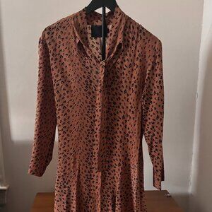Silk Number Six Store leopard print dress